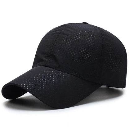 Mesh Baseball Cap Adjustable Breathable Sun Hat for Men and Women