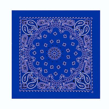 Cotton Bandana 70cm Paisley Square Scarf Headband for Men & Women