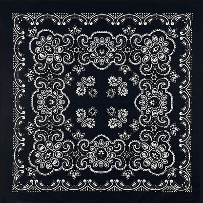 Cotton Bandana 70cm Paisley Square Scarf Headband for Men & Women
