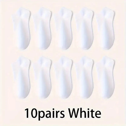 No Show Socks Breathable Low Cut Ankle Socks 5 & 10 Pack