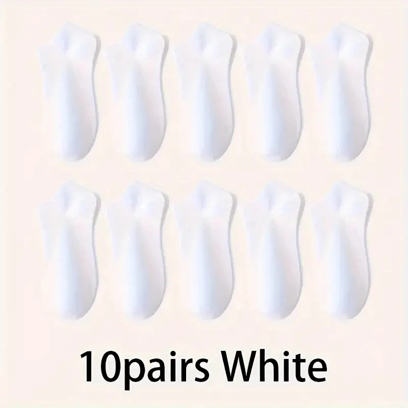 No Show Socks Breathable Low Cut Ankle Socks 5 & 10 Pack