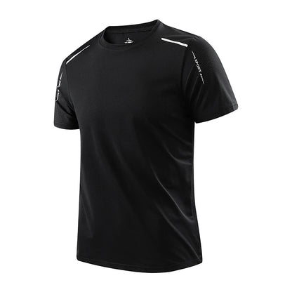 Men's Quick Dry Running Shirt Breathable Short Sleeve Hiking Tee