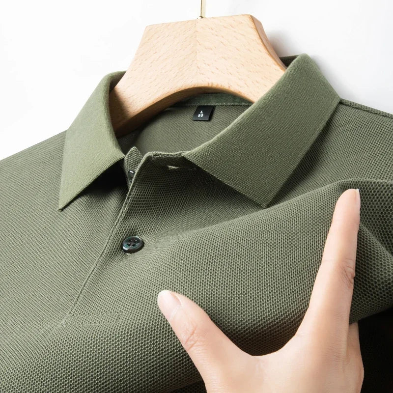 Men's Cotton Polo Shirt Short Sleeve Casual Golf Tee
