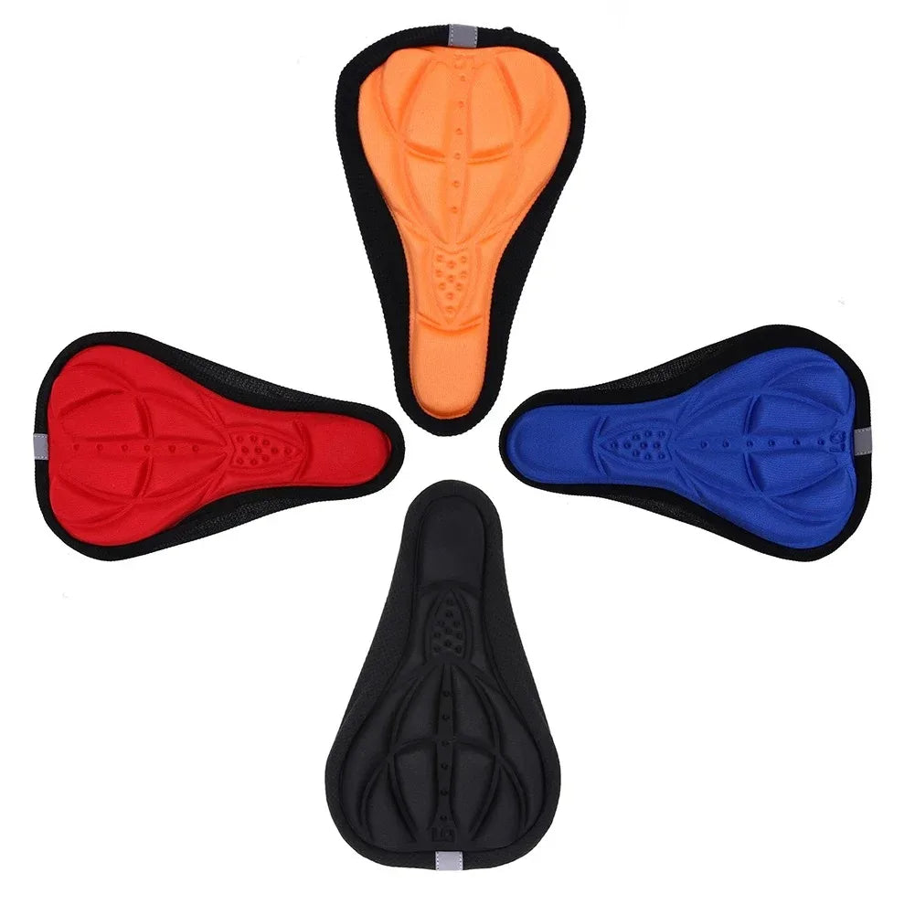 Bike Seat Cover Soft 3D Sponge Cushion for MTB & Road Bicycle Saddle