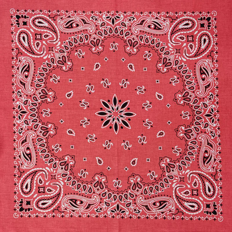 Cotton Bandana 55cm Square Paisley Scarf for Men & Women