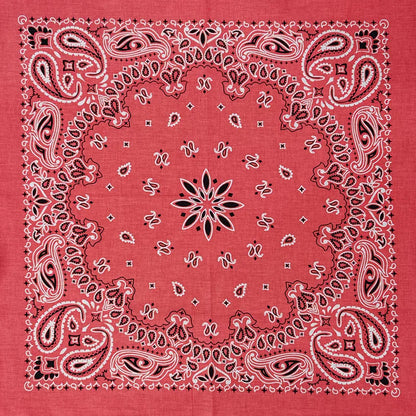Cotton Bandana 55cm Square Paisley Scarf for Men & Women