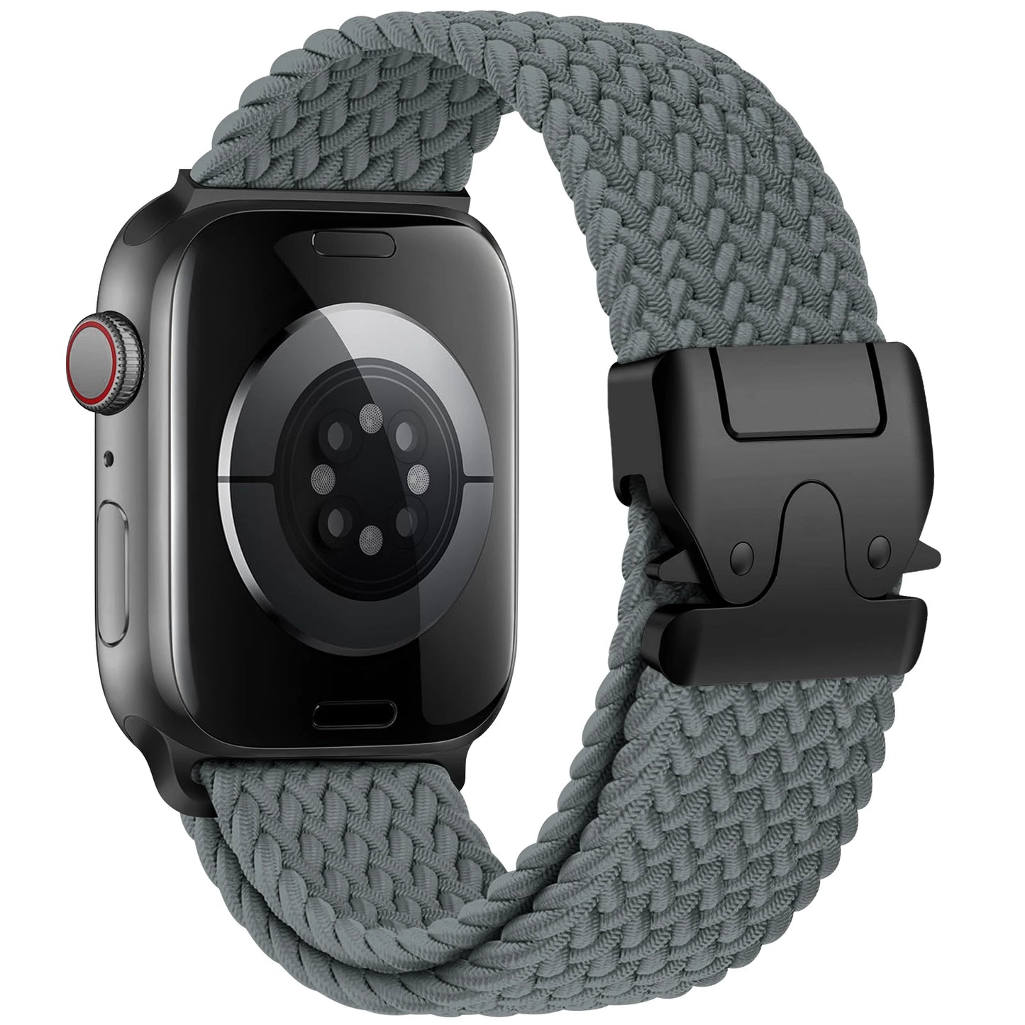 Braided Nylon Watch Band with Parachute Strap for 41mm–49mm Watches